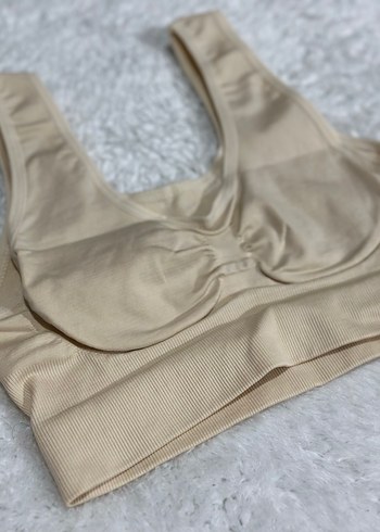 Bej Spor Tarzı Midi Sütyen göğüs toparlayıcı - Görsel 4