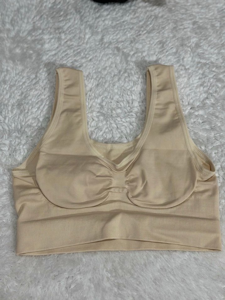 Bej Spor Tarzı Midi Sütyen göğüs toparlayıcı - Görsel 3