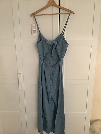 m Beden Tencel Geniş Paça Tulum