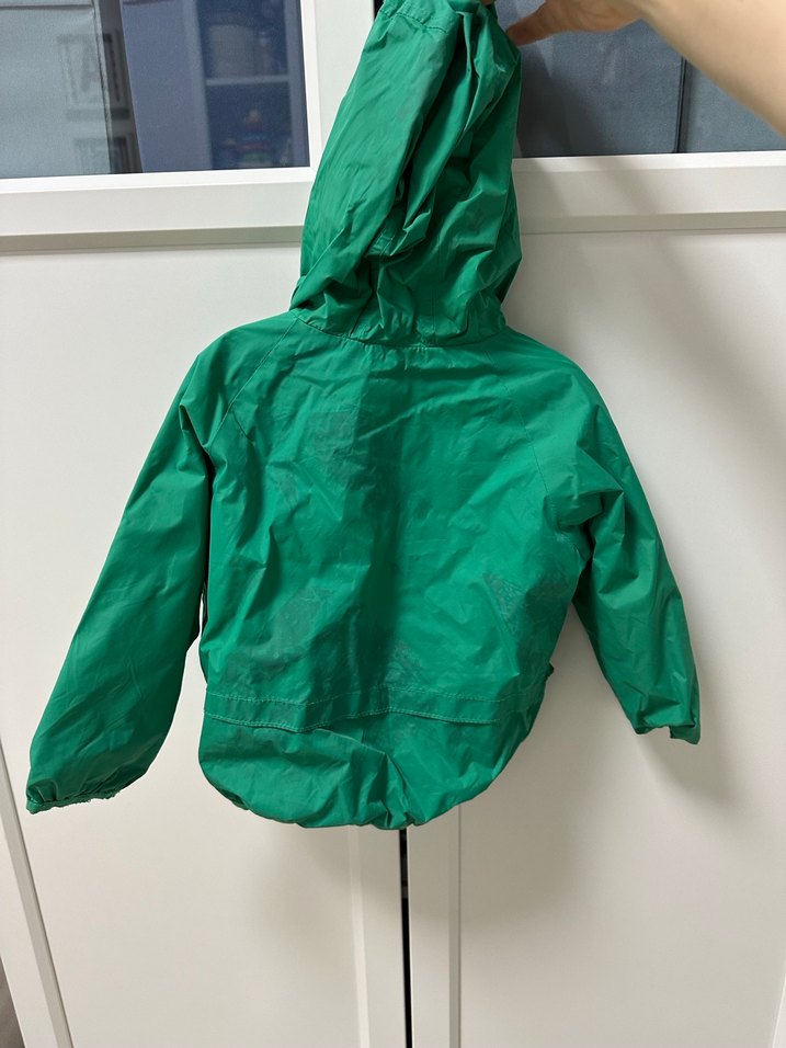 Erkek Çocuk Yeşil Fermuarlı Yağmurluk - Görsel 4