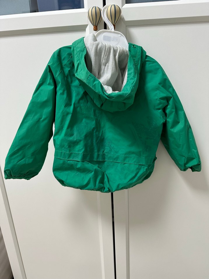 Erkek Çocuk Yeşil Fermuarlı Yağmurluk - Görsel 5