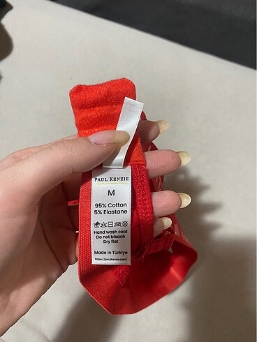 m Beden kırmızı Renk Bralet