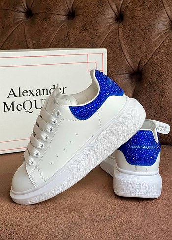 Alexander McQueen Beyaz Spor Ayakkabı Platform Topuklu