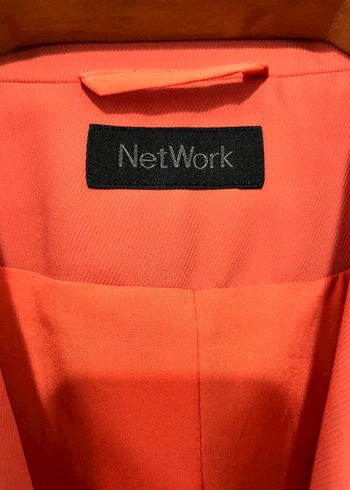 Turuncu Kadın Midi Blazer Ceket - Görsel 2