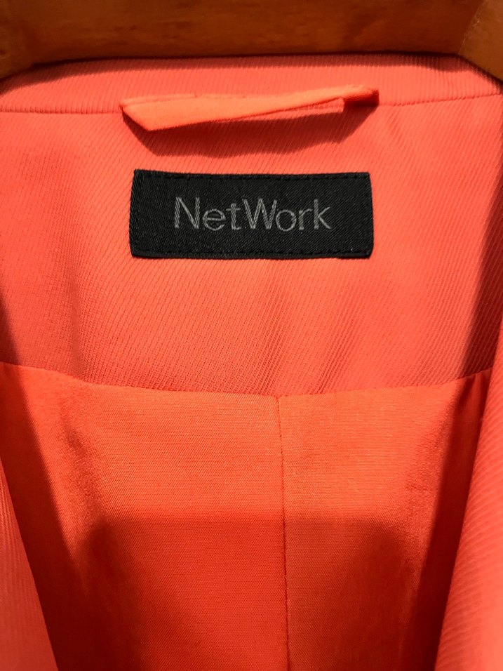 Turuncu Kadın Midi Blazer Ceket - Görsel 2