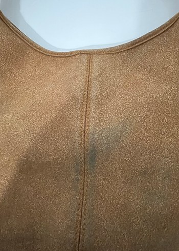 Bej Süet Kadın Omuz Çantası - Görsel 4