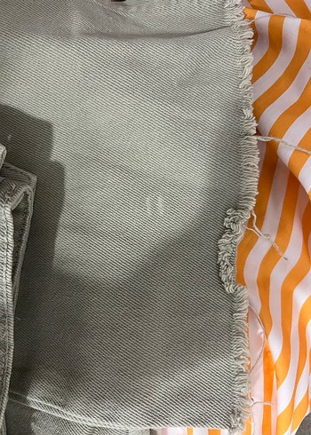 Bej Rahat Kesim Kadın Kot Pantolon - Görsel 5