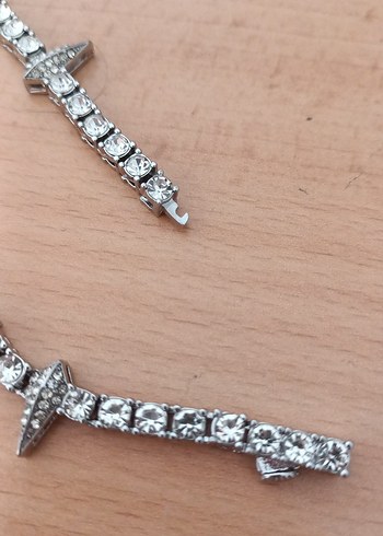 Zincir Detaylı  Desenli Rock Punk Bileklik - Görsel 3