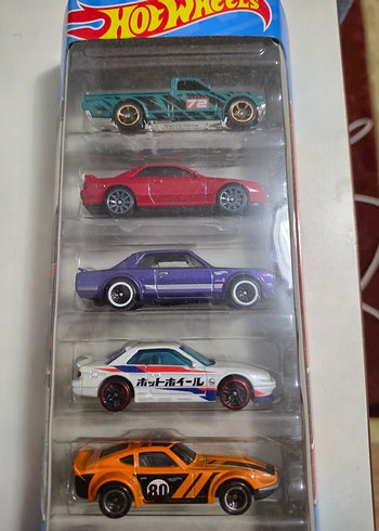 Hot Wheels Nissan Oyuncak Araba Seti 5'li - Görsel 2