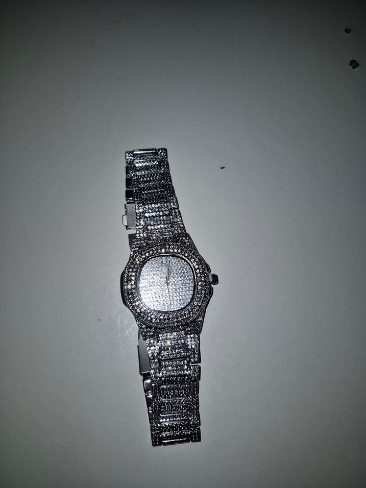 gümüş grillz saat replika 2.el - Görsel 3