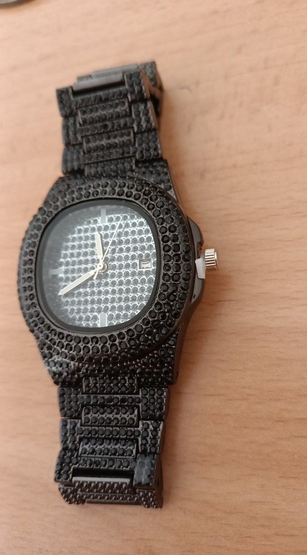 Siyah Boncuklu streetwear Saati - Görsel 2