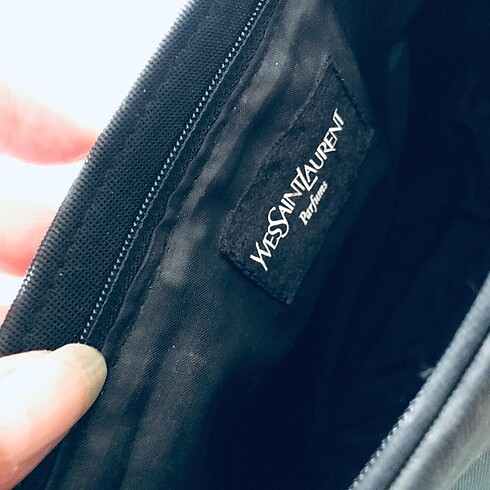  Beden siyah Renk Orjinal YSL makyaj çantası