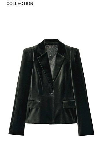 Zara Yesilkadife Blazer Ceket