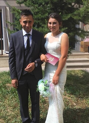  Beden beyaz Renk Abiye elbise