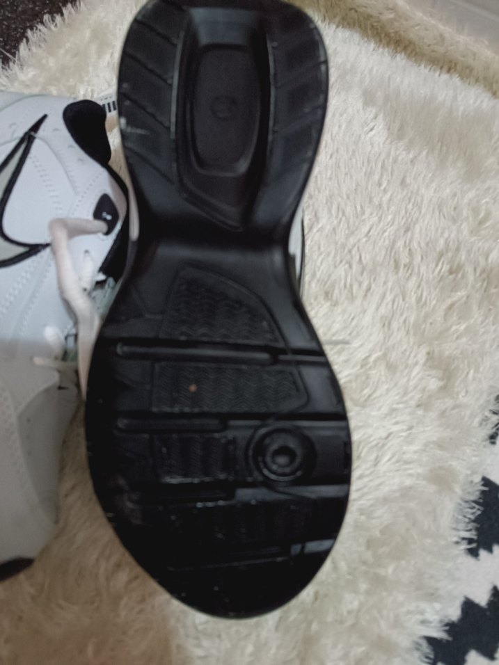 Beyaz siyah Baskılı Bağcıklı kadın Spor Ayakkabı - Görsel 2