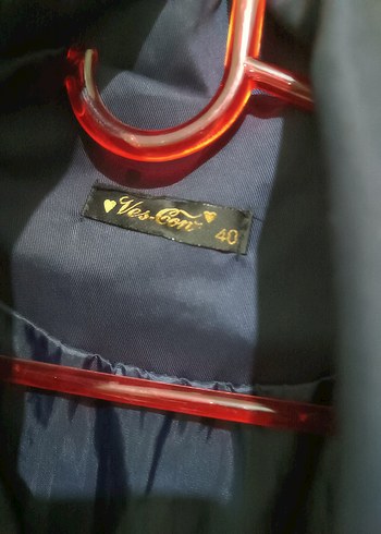 Düğmeli Lacivert Midi Hamile Ceketi - Görsel 3