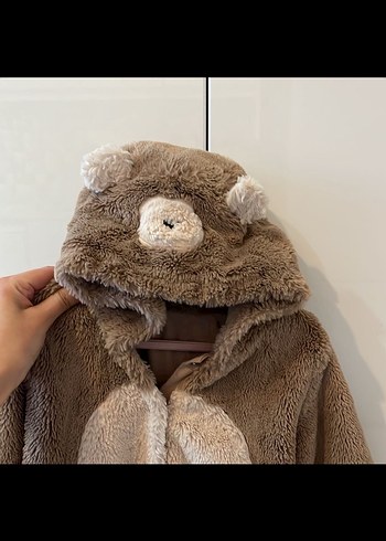 Kahverengi Kürklü Bebek Tulumu - Görsel 2