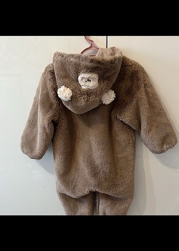 Kahverengi Kürklü Bebek Tulumu - Görsel 3