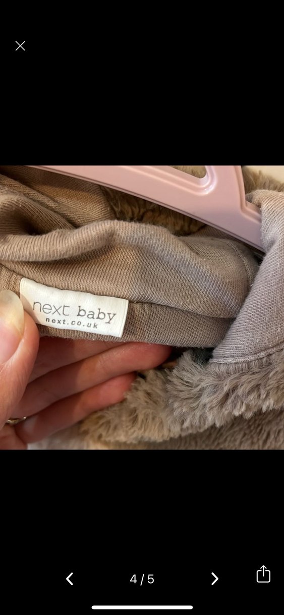 Kahverengi Kürklü Bebek Tulumu - Görsel 4