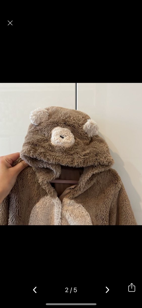 Kahverengi Kürklü Bebek Tulumu - Görsel 2