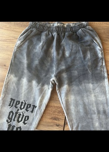 Gri Batik Desenli Loose Fit çocuk Eşofman - Görsel 2