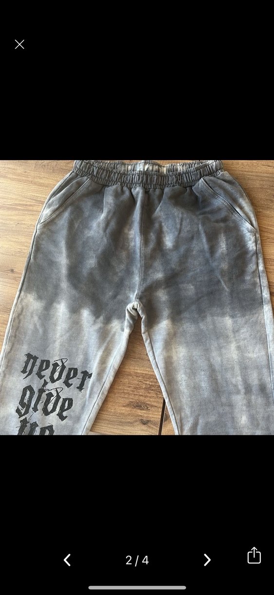 Gri Batik Desenli Loose Fit çocuk Eşofman - Görsel 2