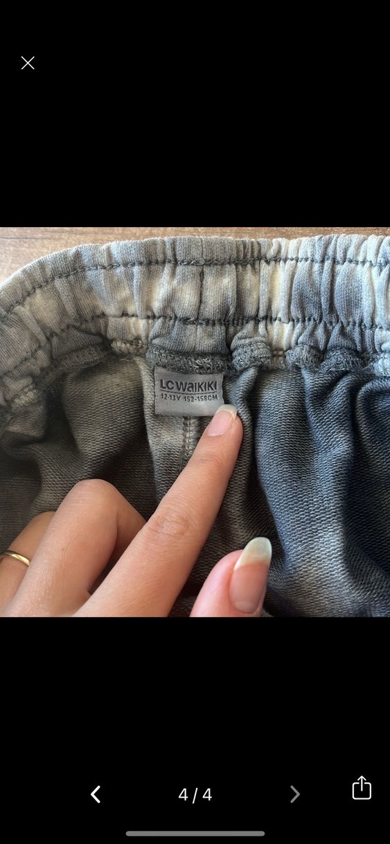 Gri Batik Desenli Loose Fit çocuk Eşofman - Görsel 4