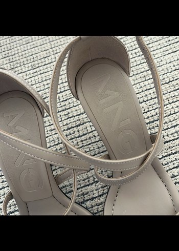 Bej Deri mango Kadın Sandalet - Görsel 3