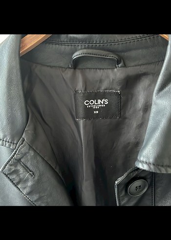 Siyah Deri Kadın Ceket, Düğmeli, Street Style - Görsel 4