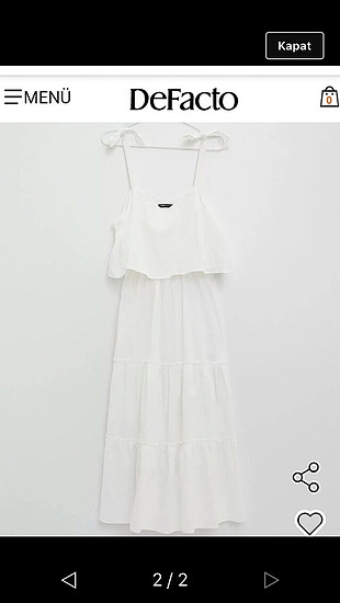 Defacto yeni sezon beyaz elbise