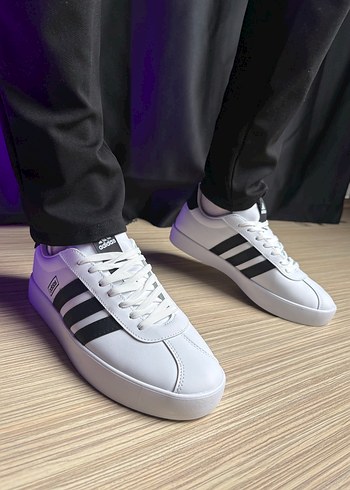 Beyaz Siyah Çizgili Erkek Spor Ayakkabı - Görsel 19