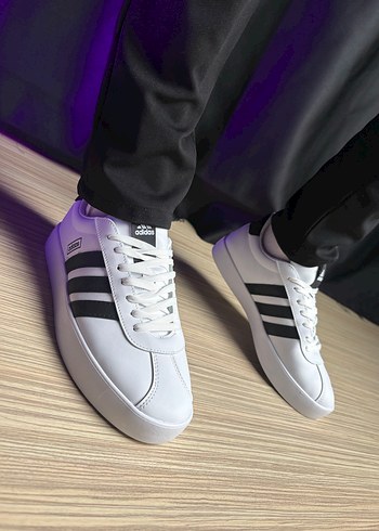 Beyaz Siyah Çizgili Erkek Spor Ayakkabı - Görsel 20