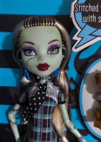  Beden Renk Monster High W1 Gold Elastik Frankie Stein Nib