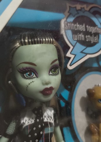  Beden Monster High W1 Gold Elastik Frankie Stein Nib