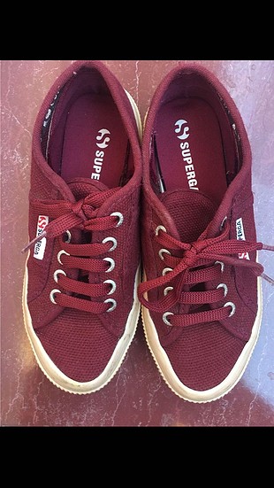 35 Beden bordo Renk Superga spor ayakkabı 
