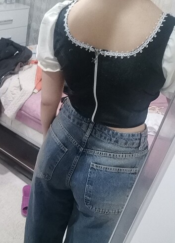 s Beden Y2k vintage lolita korse crop top