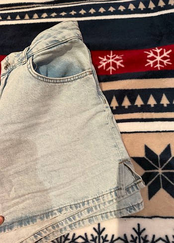 Bol Kesim Mini Denim Şort - Görsel 5