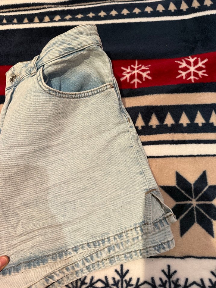 Bol Kesim Mini Denim Şort - Görsel 5