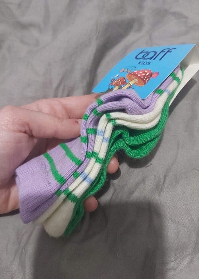 3 lü bebek çorabı  - Görsel 4