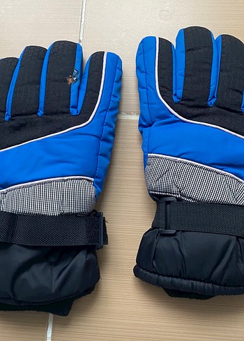 Erkek Siyah Kayak Eldiveni Velcro - Görsel 3
