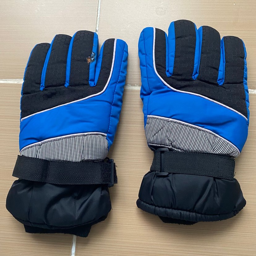 Erkek Siyah Kayak Eldiveni Velcro - Görsel 3