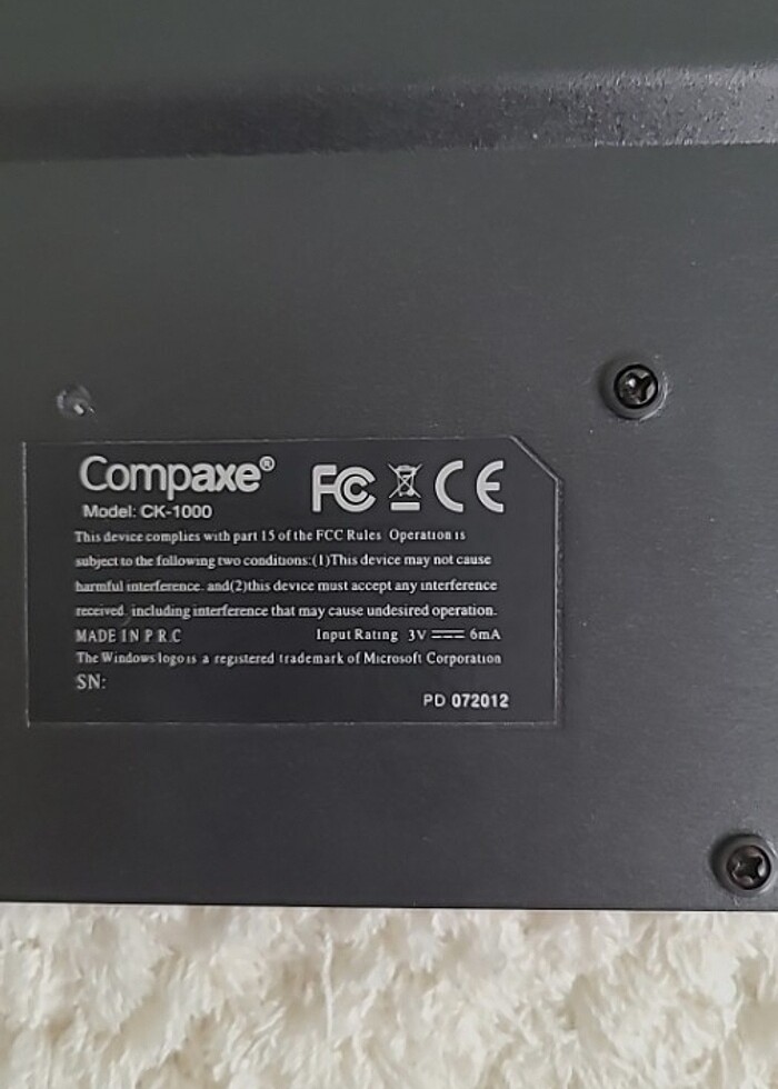 Compaxe CK-1000 Klavye - Görsel 3