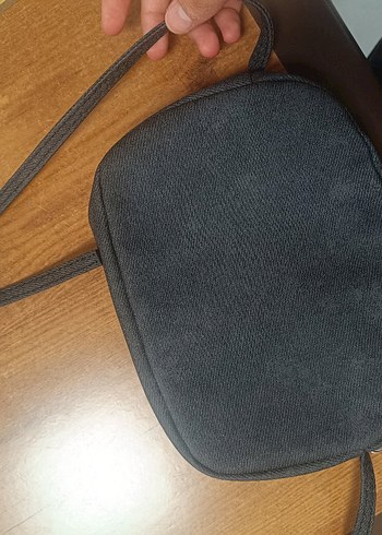 Gri Süet Kadın Omuz Çantası - Görsel 5