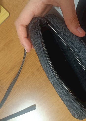 Gri Süet Kadın Omuz Çantası - Görsel 7