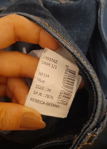 26 Beden mavi Renk Kot Pantolon