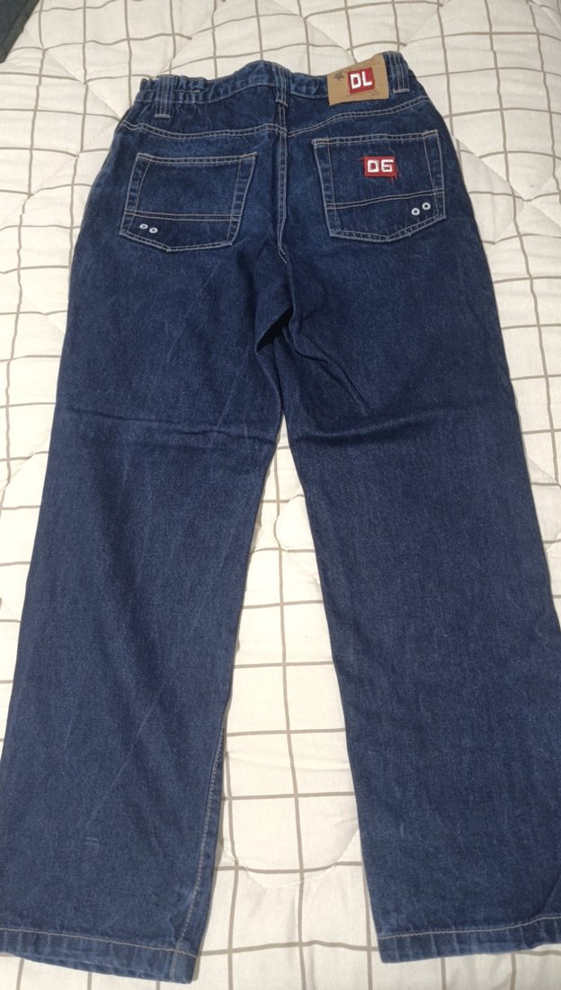 Vintage, Lacivert Baggy Pantolon — görsel 3/5
