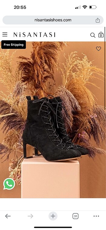 Nişantaşı shoes süet ince topuk bot