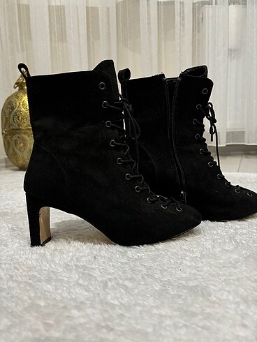 36 Beden Nişantaşı shoes süet ince topuk bot