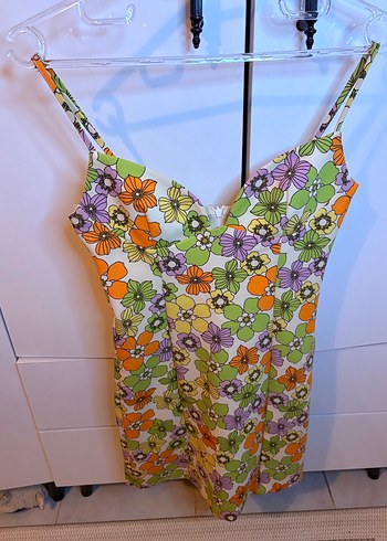 

 Zara Çiçek Desenli Askılı Elbise  S Beden - Görsel 2