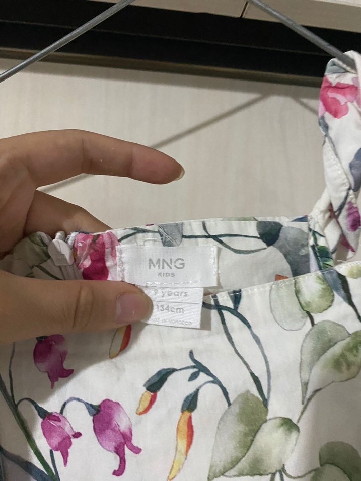 Çiçek Desenli Uzun çocuk Tulum - Görsel 3